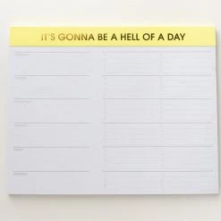Chez Gagne Hell Of A Day Planner Notepad
