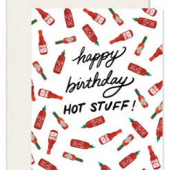 Slightly Stationery Hot Stuff Birthday Card GIFT