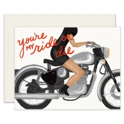 Slightly Stationery Ride Or Die Greeting Card