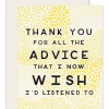 Slightly Stationery Parental Advice Greeting Card