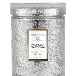 Voluspa Small Embossed Glass Jar - Yashioka GIFT