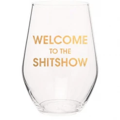 Chez Gagne Welcome To The Shitshow Stemless Wine Glass