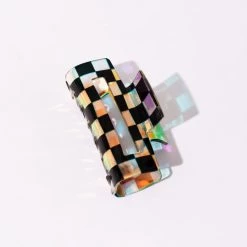 LA 3 Accessories Kinsley Checkered Hair Clip