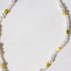 Brightside Kayla Smiley Pearl Necklace