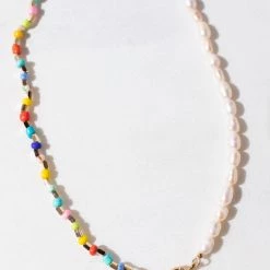 Brightside Sienna Beaded Pearl Necklace