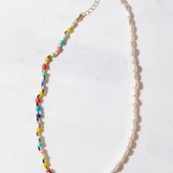 Brightside Sienna Beaded Pearl Necklace