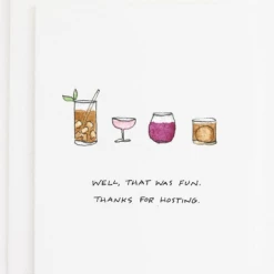 Party Sally Cocktails Greeting Card