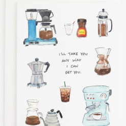 Party Sally GIFT Coffee Greeting Card