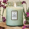 RESTOCKED Voluspa Large Embossed Glass Jar - French Cade Lavender